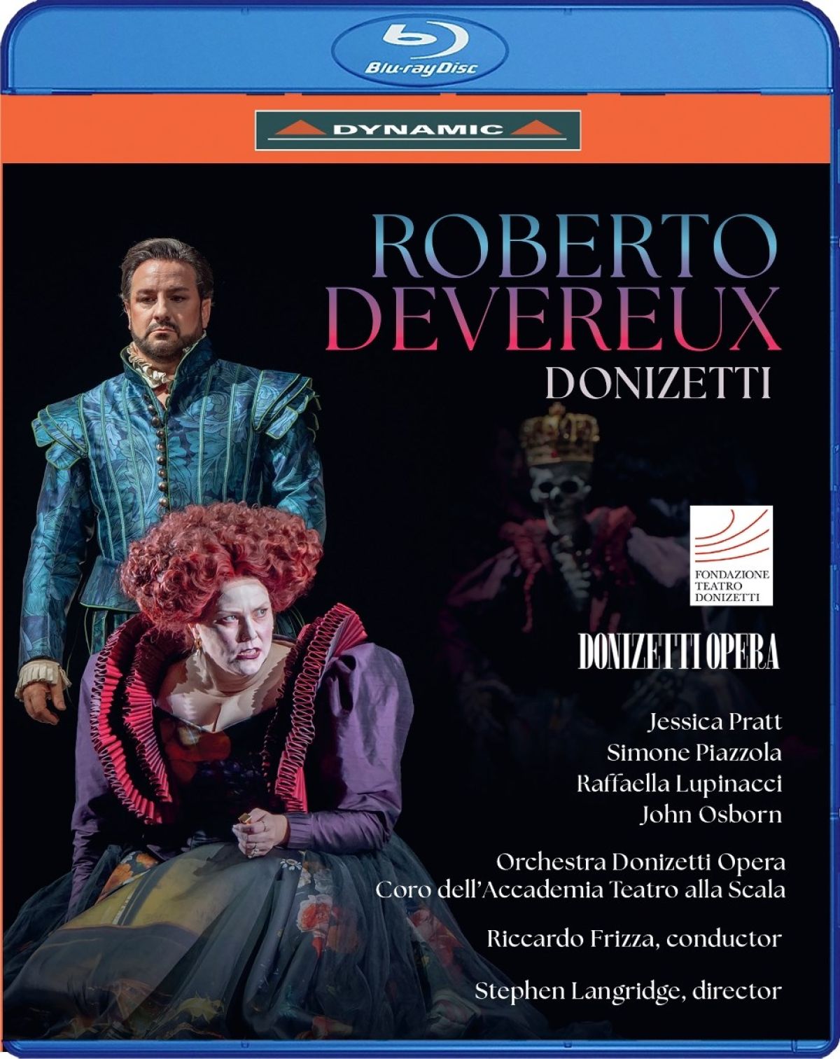 Afbeelding van Stephen Langridge, Jessica Pratt, Simone Piazzola, Orchestra Donizetti Opera, Coro Dell'accademia Teatro Alla Scala, Riccardo Frizza - Donizetti: Roberto Devereux