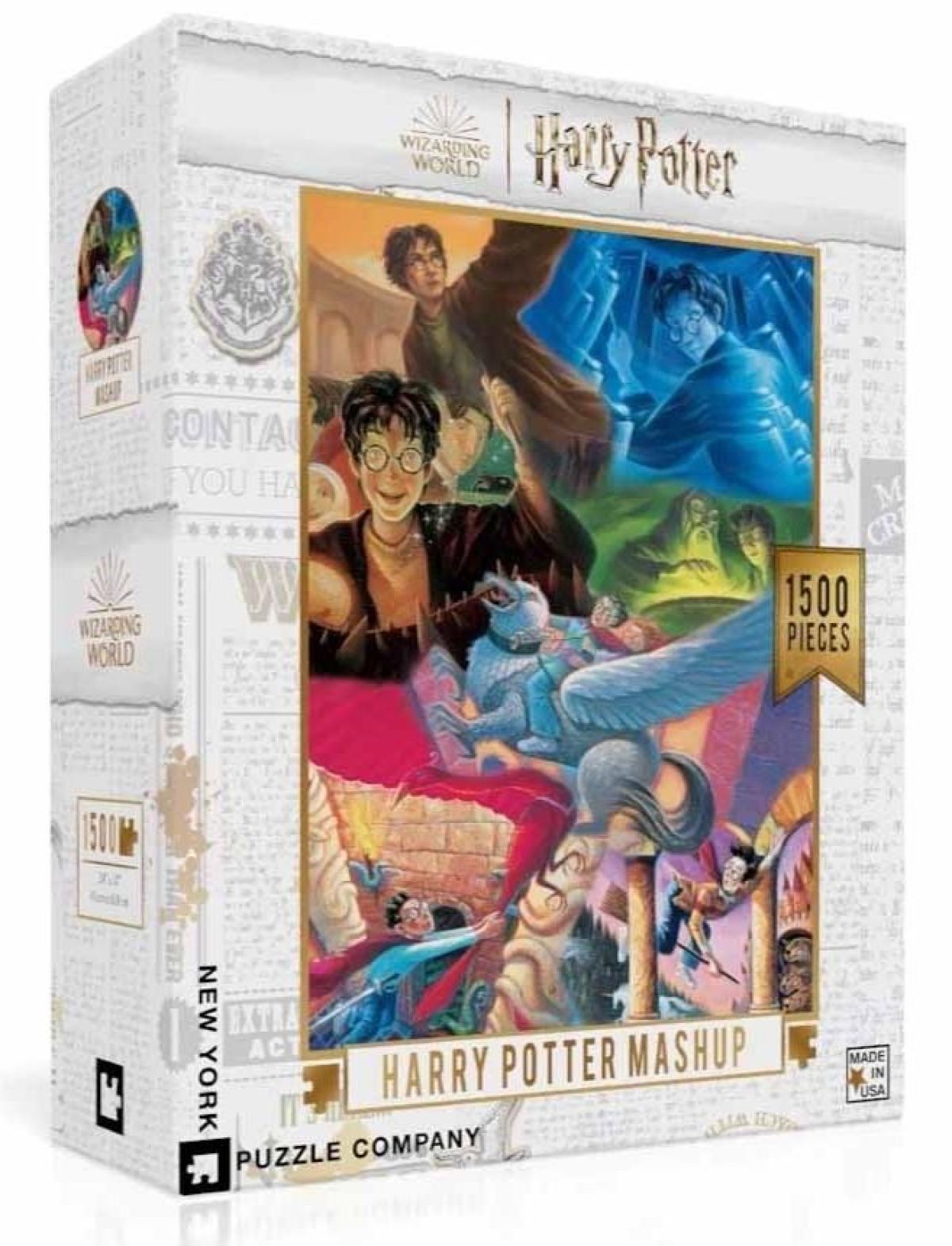 Afbeelding van New York Puzzle Company - Harry Potter Mashup (1500 stukjes)