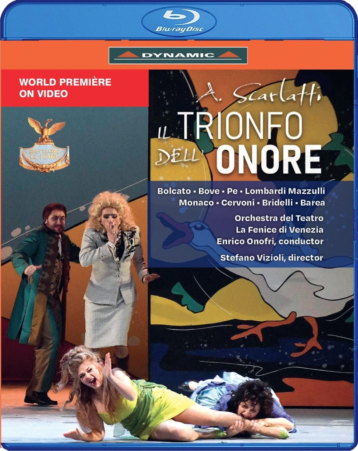 Afbeelding van Giulia Bolcato, Rosa Bove, Raffaele Pe, Francesca Lombardi Mazzulli, Orchestra Del Teatro La Fenice Di Venezia - Scarlatti: Il Trionfo Dell'onore