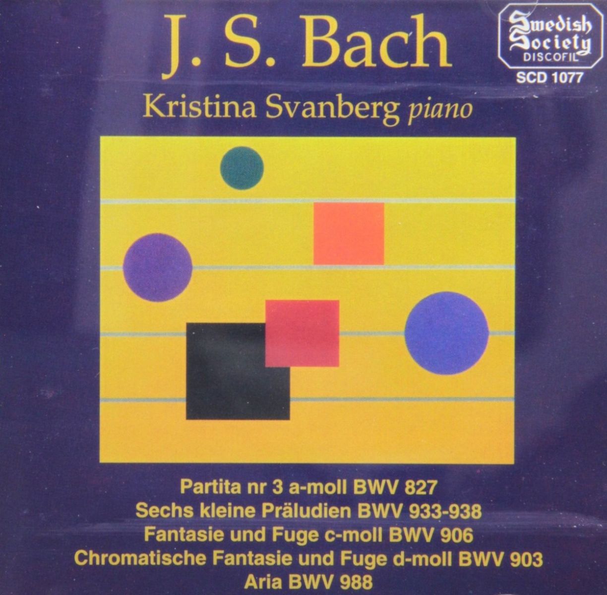Afbeelding van Kristina Svanberg - J.S. Bach: Partita Bwv 827, 6 Preludes Bwv