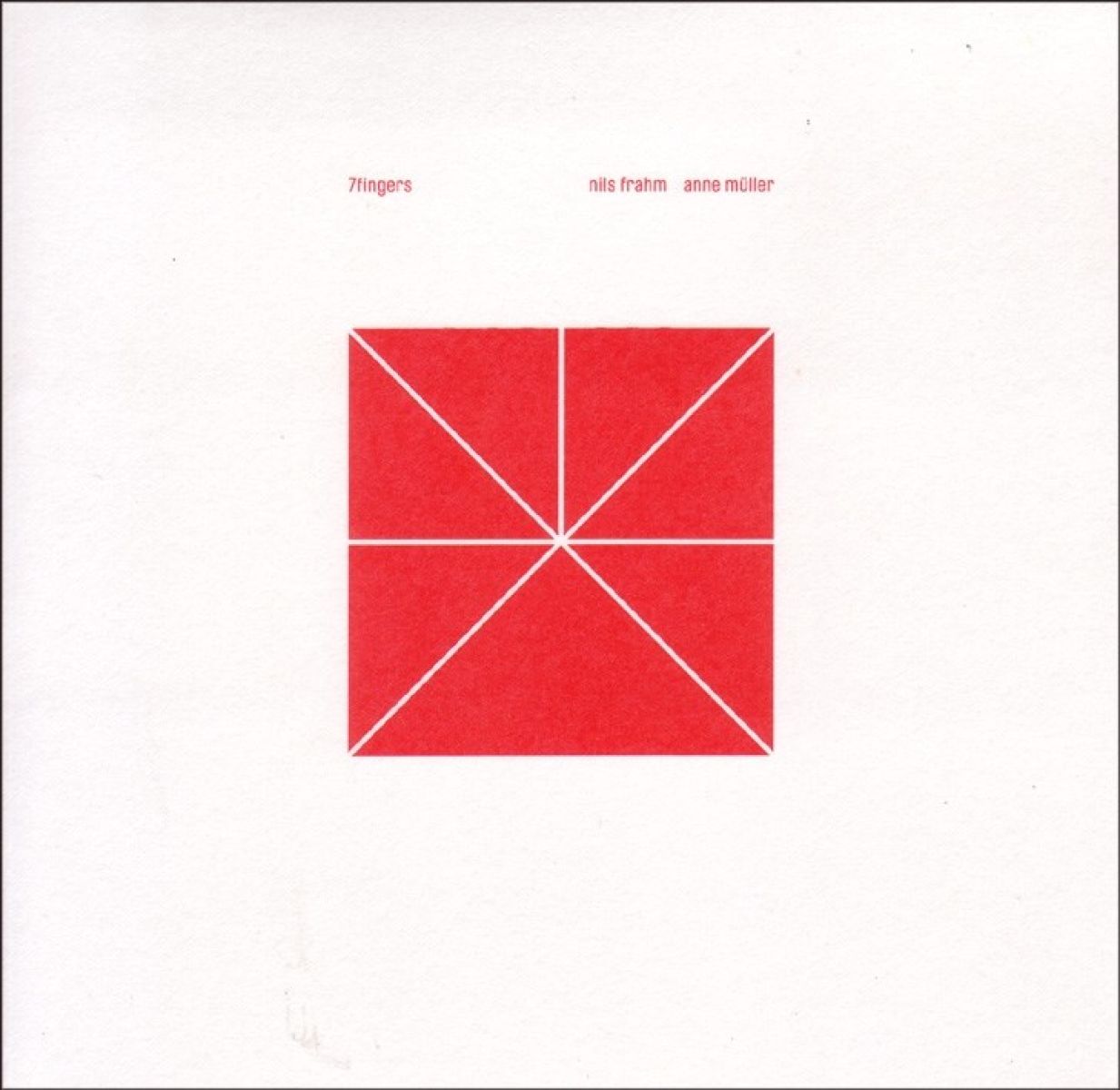 Afbeelding van Nils Frahm & Anne Müller - 7Fingers