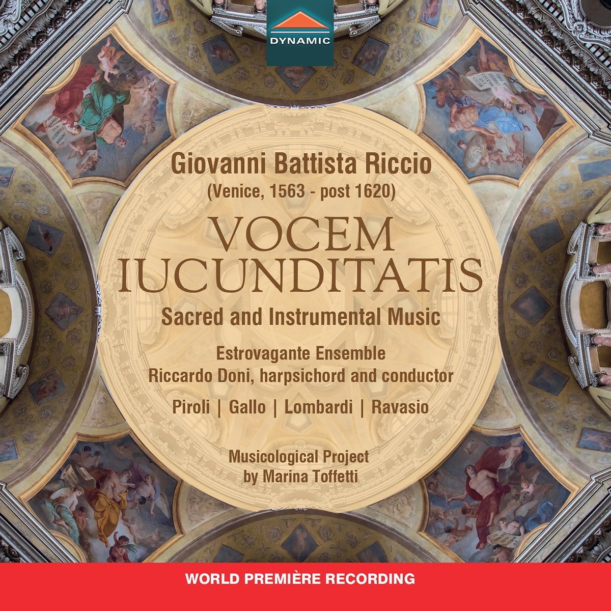 Afbeelding van Estrovagante Ensemble, Anna Piroli, Maria Chiara Gallo, Massimo Lombardi, Alessandro Ravasio - Giovanni Battista Riccio: Vocem Iucunditatis