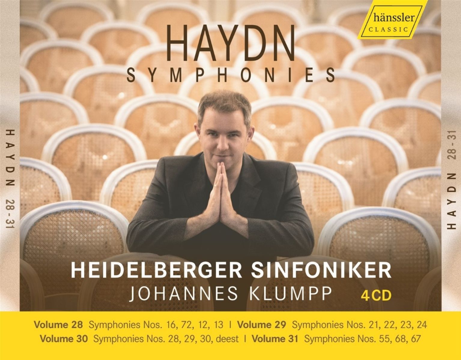 Afbeelding van Heidelberger Sinfoniker, Johannes Klumpp - Haydn: Complete Symphonies Vol. 28-31