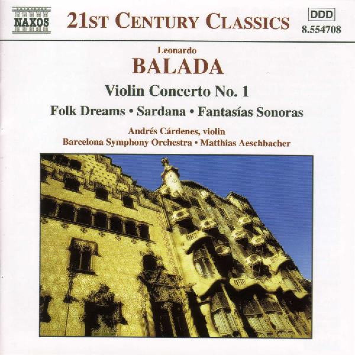 Afbeelding van Andres Cardenes - Balada: Violin Concerto No. 1