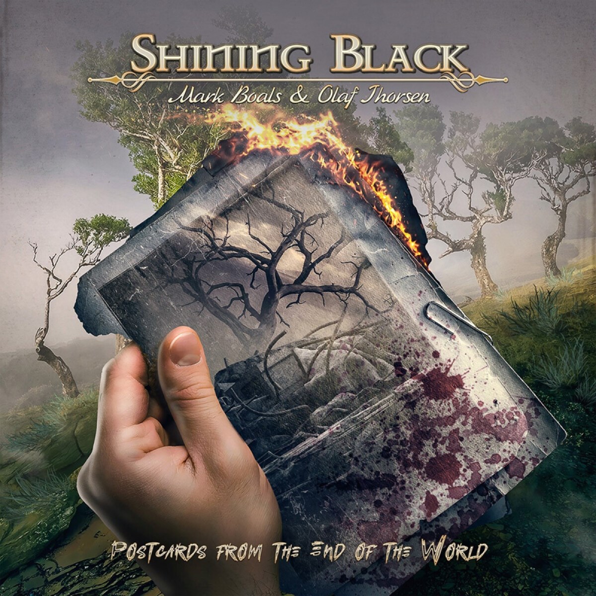 Afbeelding van Shining Black, Mark Boals & Olaf Thorsen - Postcards From The End Of The World