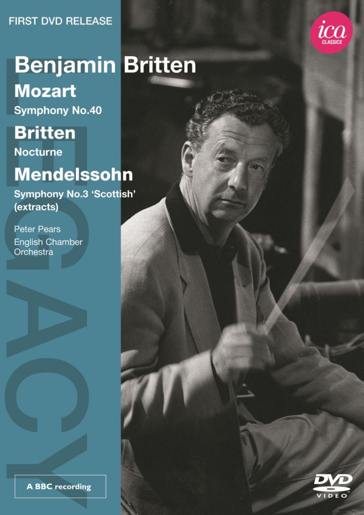 Afbeelding van English Chamber Orchestra, Peter Pears - Mozart: Symphony No.40 | Britten: Nocturne | Mendelssohn: Symphony No.3