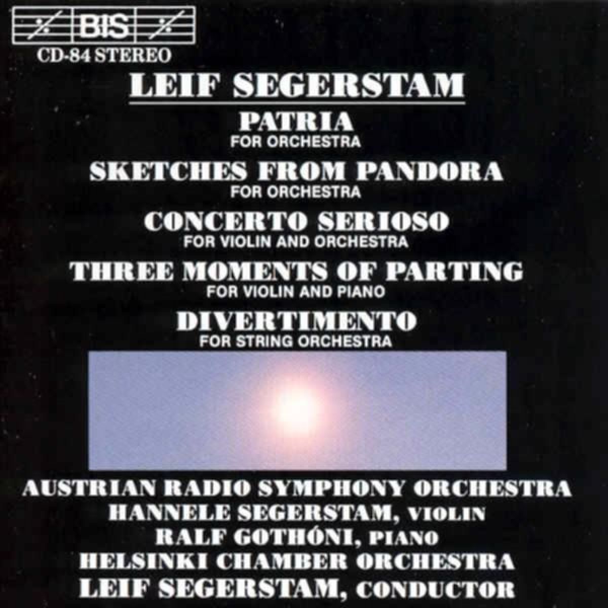 Afbeelding van Austrian Radio Symphony Orchestra - Segerstam: Patria For Orchestra | Sketches From Pandora