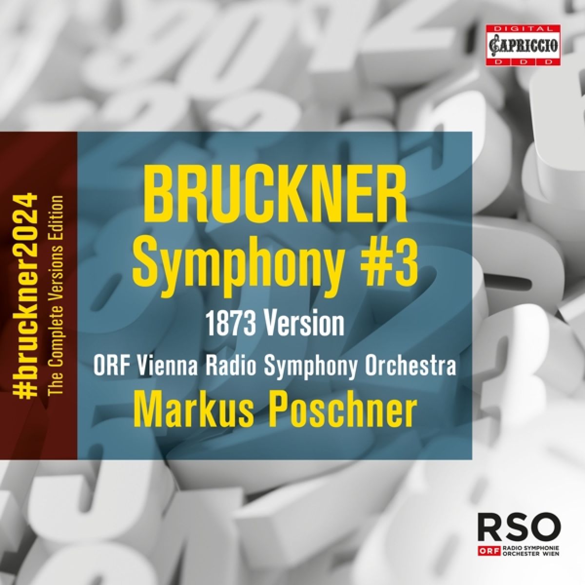 Afbeelding van ORF Vienna Radio Symphony Orchestra, Markus Poschner - Bruckner: Symphony #3 (1873 Version)