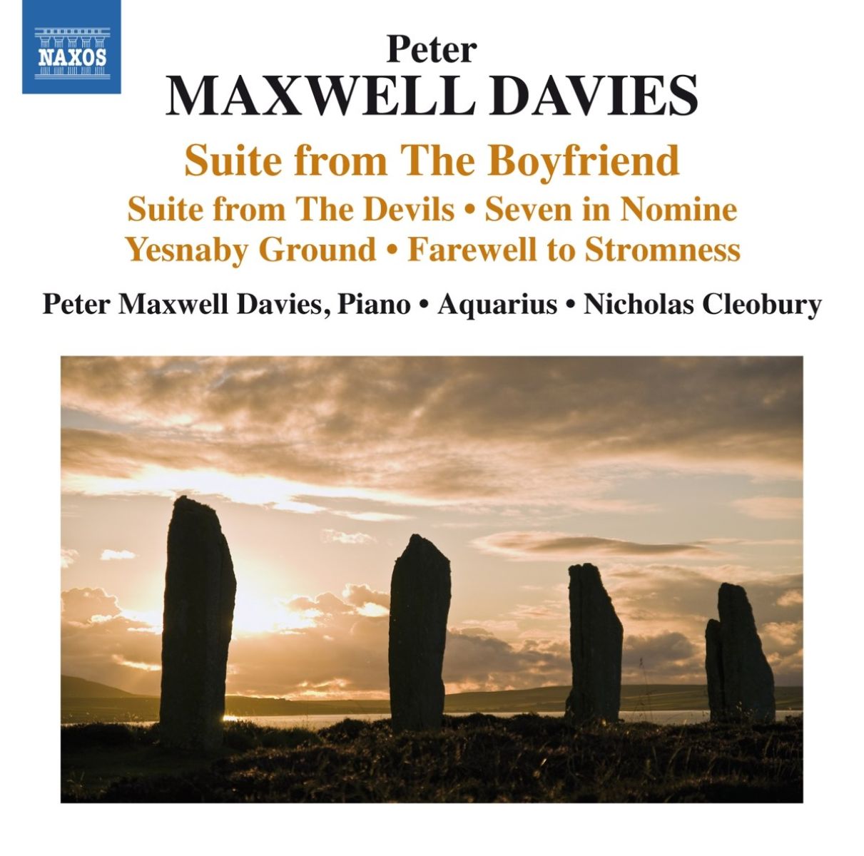 Afbeelding van Aquarius, Nicholas Cleobury, Peter Maxwell Davies - Maxwell Davies: Seven In Nomine, Suite From The Devils, Suite From The Boyfriend