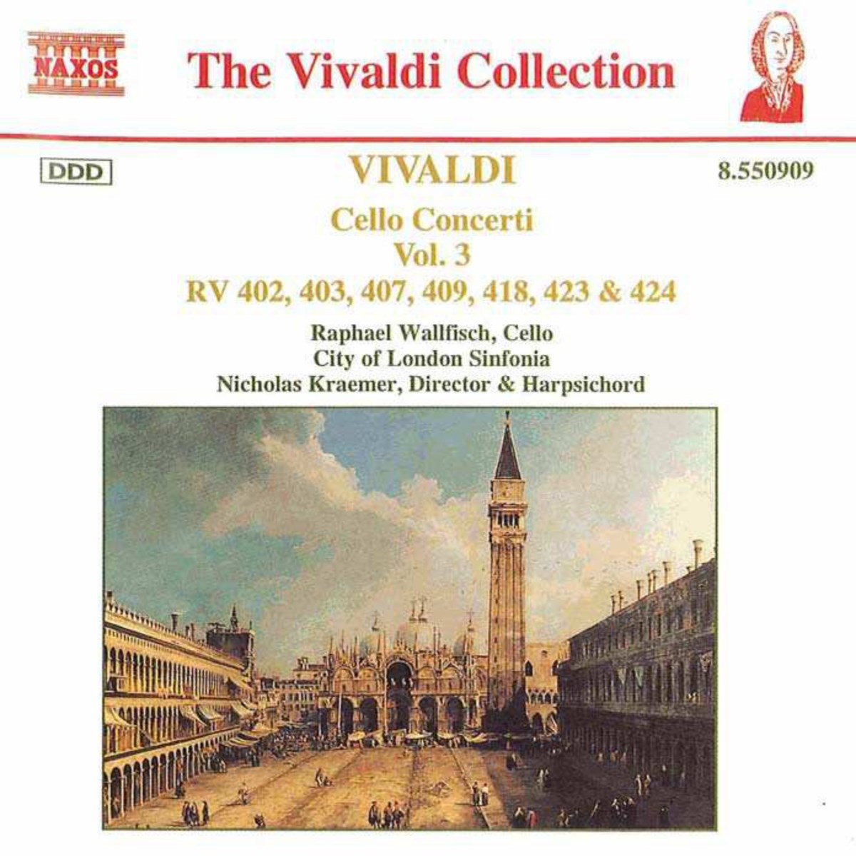 Raphael Wallfisch, City Of London Sinfonia, Nicholas Kraemer - Vivaldi: Cello Concertos Vol. 3