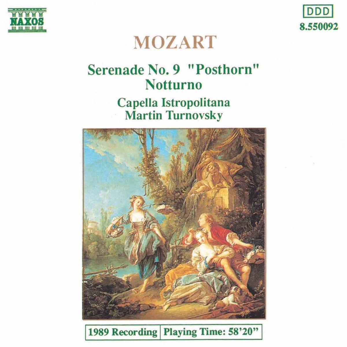 Afbeelding van Capella Istropolitana, Martin Turnovsky - Mozart: Serenade 9 Posthorn | Notturno