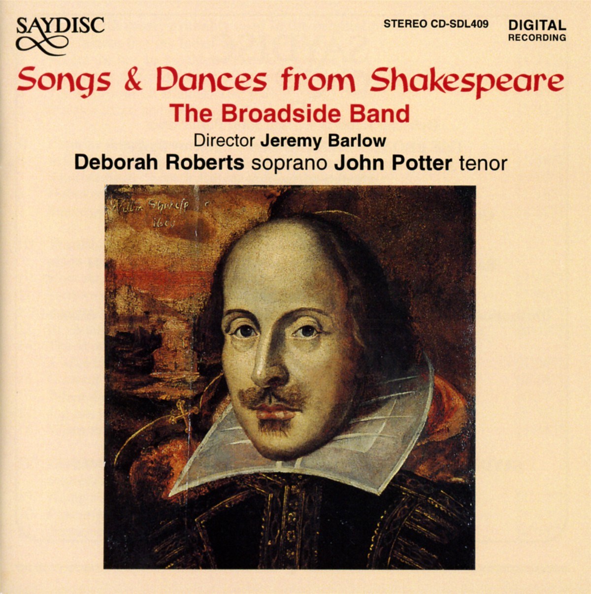 Afbeelding van The Broadside Band - Songs & Dances From Shakespeare