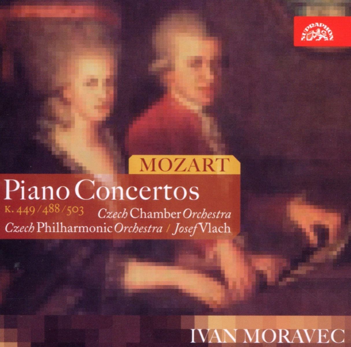 Afbeelding van Ivan Moravec, Czech Philharmonic Orchestra, Josef Vlach - Mozart: Piano Concertos 14, 23 & 25