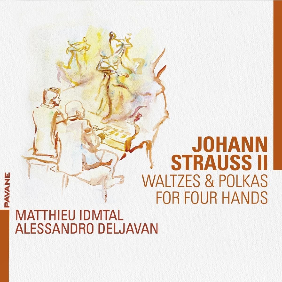 Afbeelding van Alessandro Deljavan, Matthieu Idmtal - Johann Strauss II: Waltzes & Polkas For Four Hands
