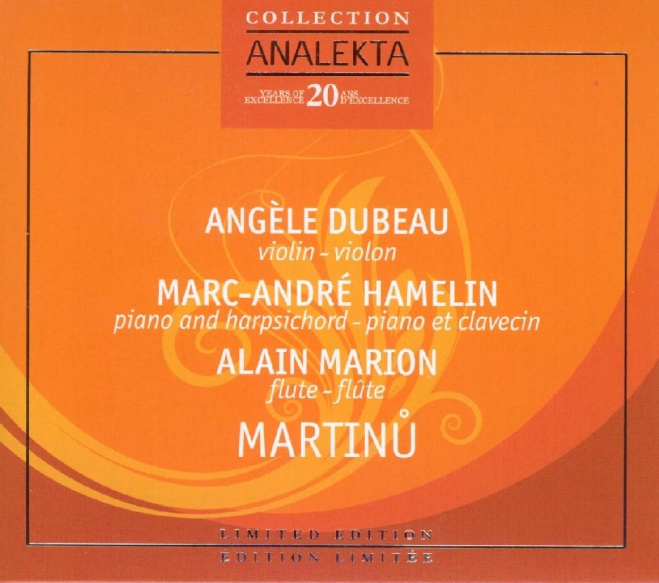 Angèle Dubeau, Alain Marion, Marc-André Hamelin - Martinů: Chamber Music