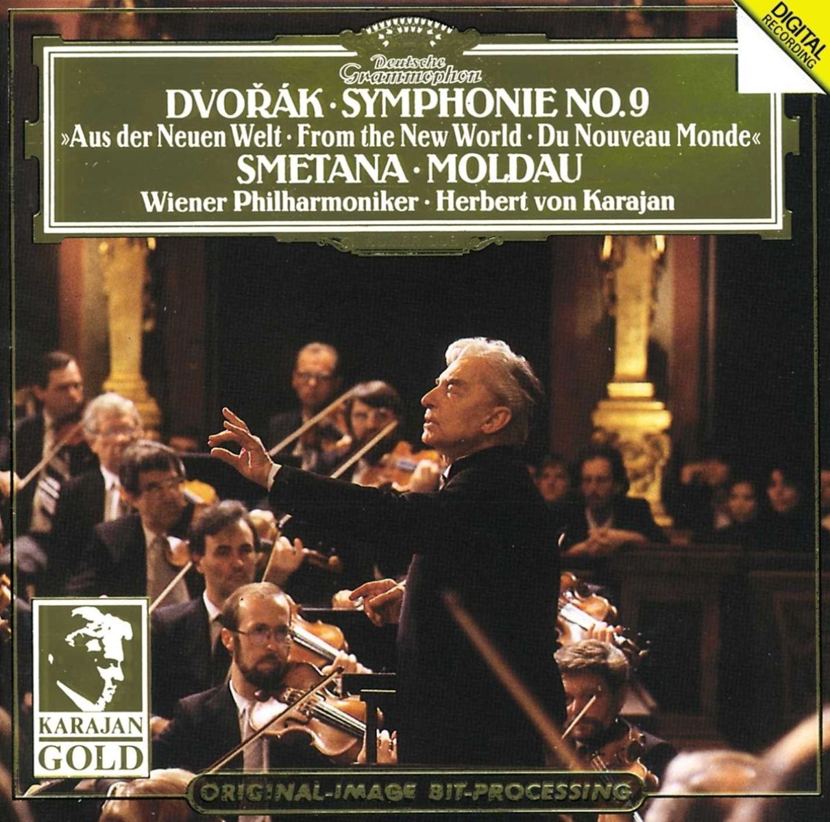 Afbeelding van Wiener Philharmoniker, Herbert Von Karajan - Dvořák: Symphony no.9 | Smetana: Ma Vlast
