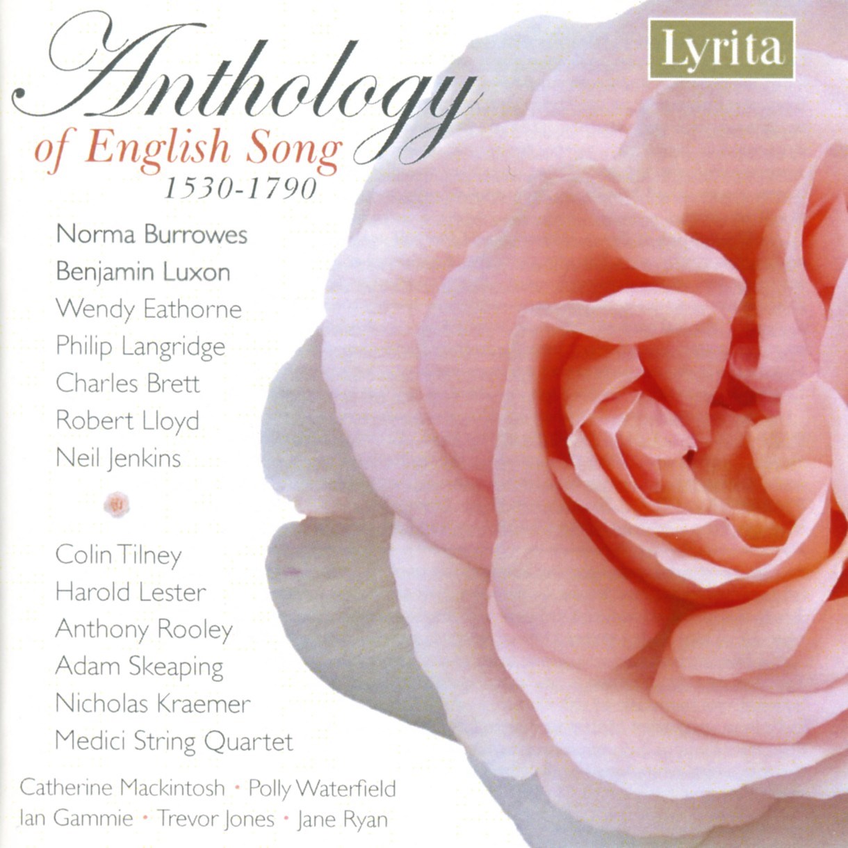 Afbeelding van Various Artists - Anthology Of English Song 1530 - 1790