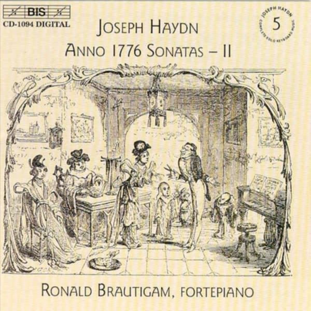 Afbeelding van Ronald Brautigam - Haydn: Keyboard Sonatas Vol 5