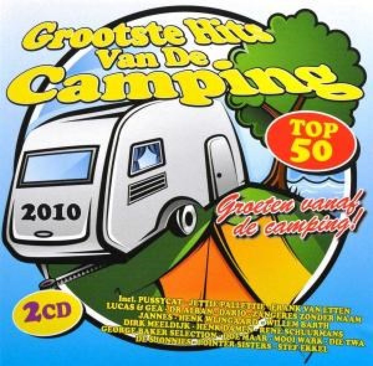 Afbeelding van Various Artists - Op De Camping Top 50 - 2010
