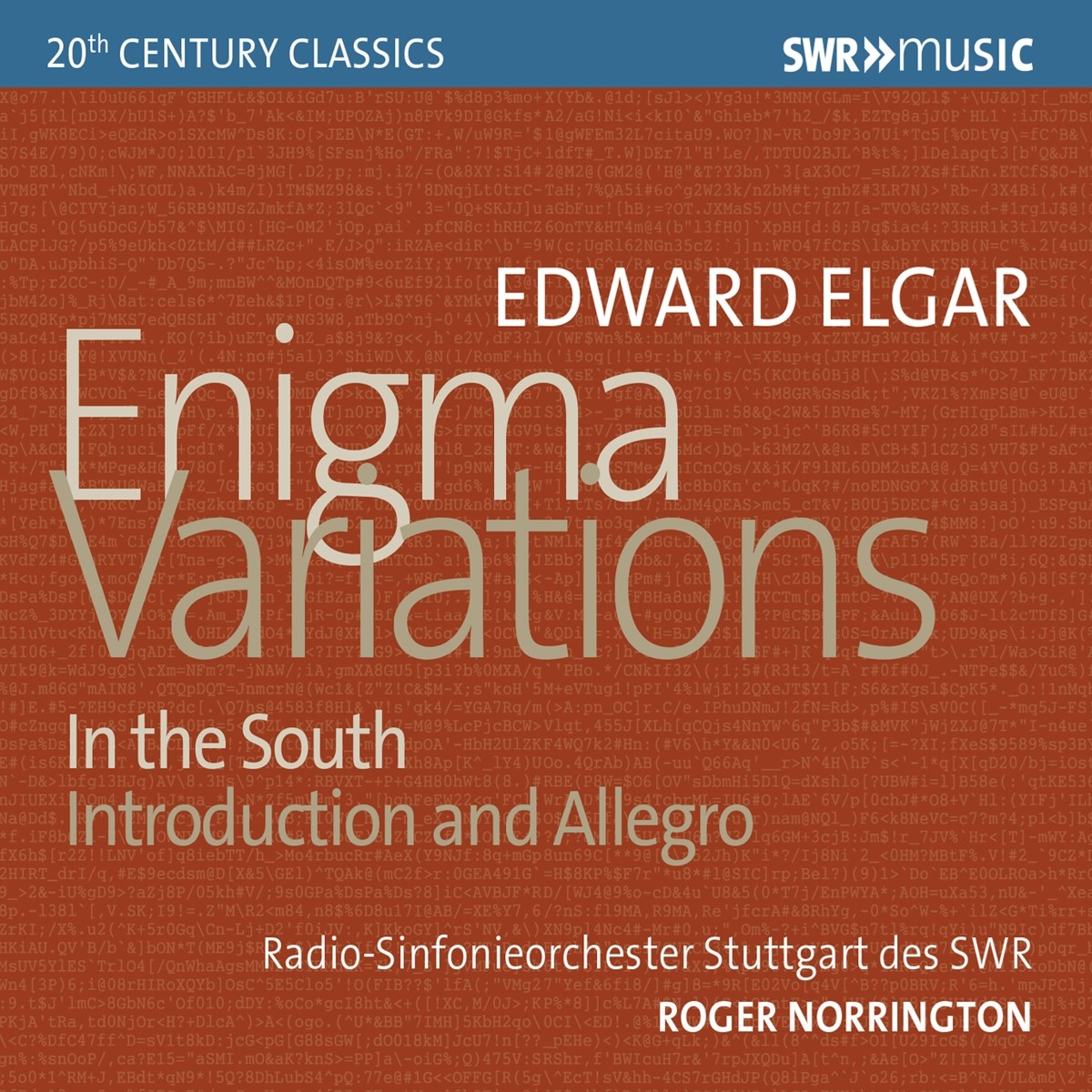 Afbeelding van Radio-Sinfonieorchester Stuttgart Des SWR, Roger Norrington - Elgar: Enigma Variations