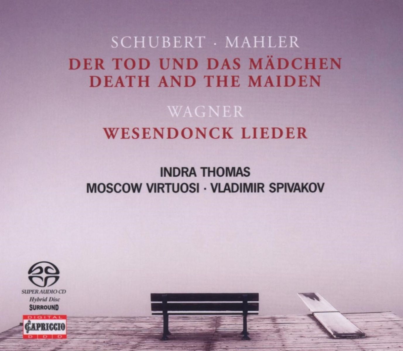 Afbeelding van Indra Thomas, Moskow Virtuosi, Vladimir Spivakov - Wagner: Wesendonck-Lieder/Schubert: Der Tod Und Das Mädchen