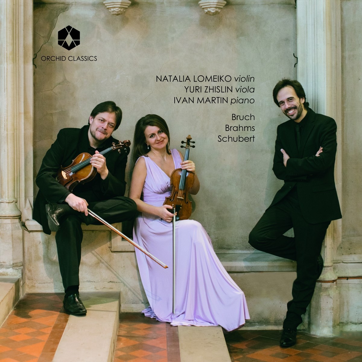 Afbeelding van Natalia Lomeiko, Yuri Zhislin, Iván Martin - Chamber Music Bruch Brahms Schubert