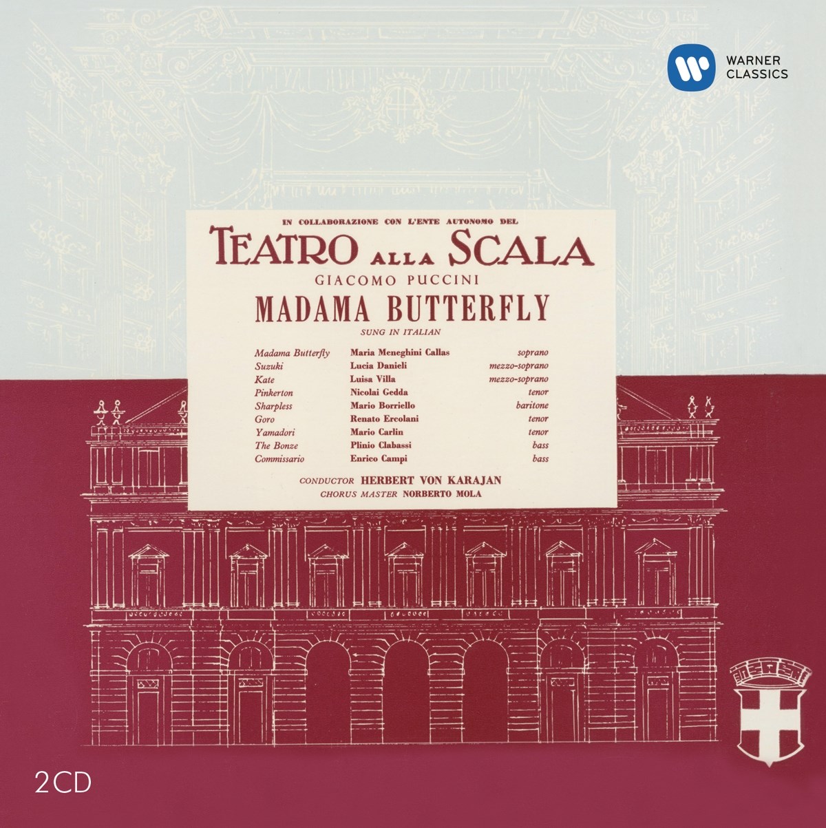 Afbeelding van Maria Callas, Enrico Campi, Herbert Von Karajan, Norberto Mola, Teatro Alla Scala - Puccini: Madama Butterfly