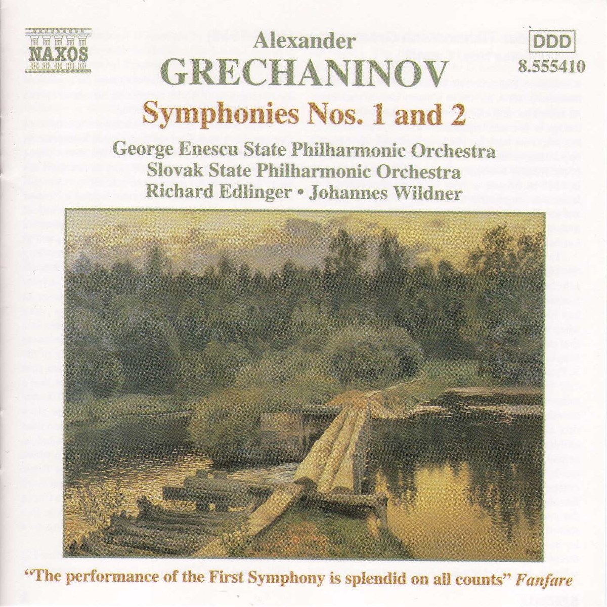 Afbeelding van George Enescu State Philharmonic Orchestra, Richard Edlinger, Johannes Wildner - Gretsjaninov: Symphonies Nos. 1 And 2