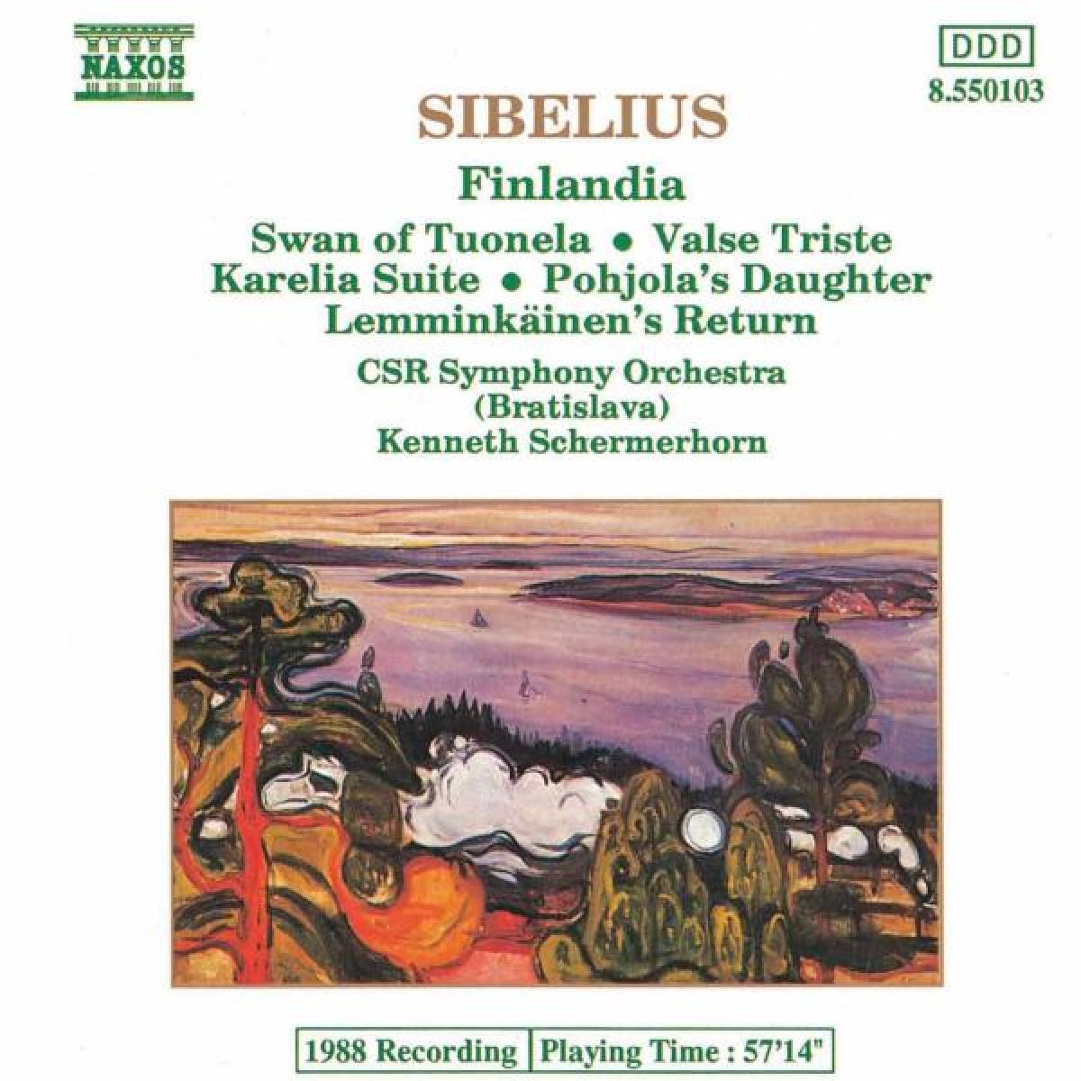 Afbeelding van Slovak Radio Symphony Orchestra, Kenneth Schermerhorn - Sibelius: Finlandia