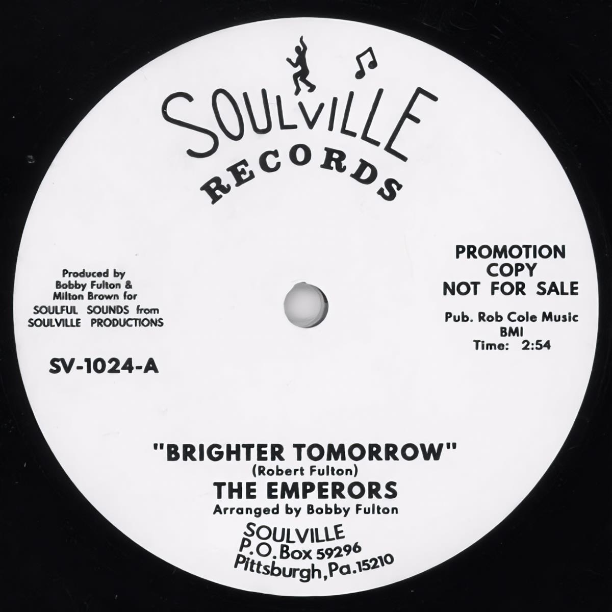 The Emperors - Brighter Tomorrow/Boogaloo Up Broadway