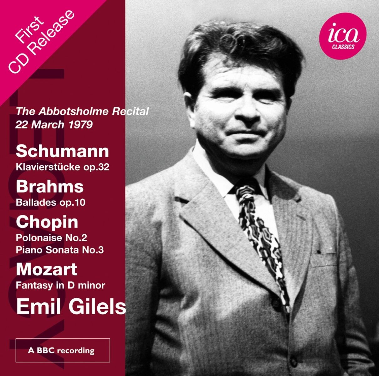 Afbeelding van Emil Gilels - Schumann, Brahms, Chopin & Mozart: Klavierstücke Op.32 | Ballades Op.10 | Polonaise No.2 | Piano Sonata No.3 | Fantasy In D Minor