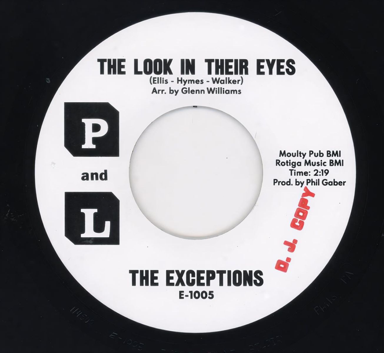 Exceptions - The Look In Their Eyes/Baby, You Know I Need You