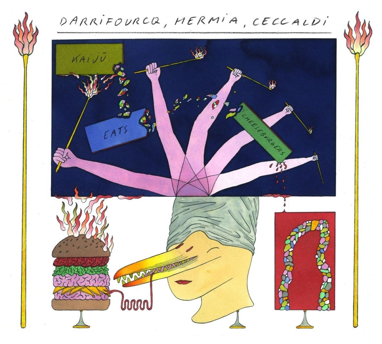 Manuel Hermia, Valentin Ceccaldi, Sylvain Darrifourcq - Kaiju Eats Cheeseburgers