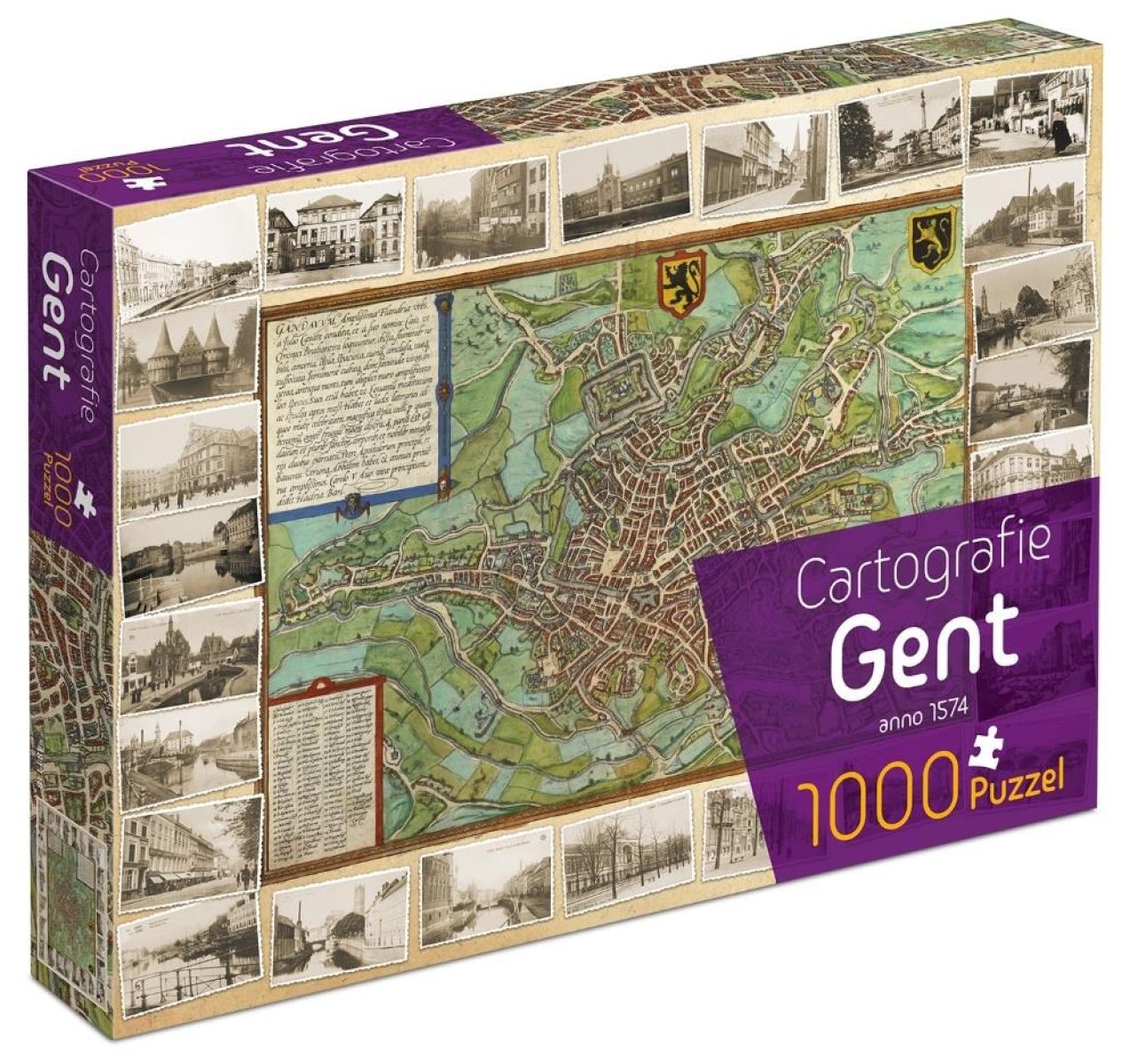Afbeelding van Cartografie Gent (1000 stukjes)