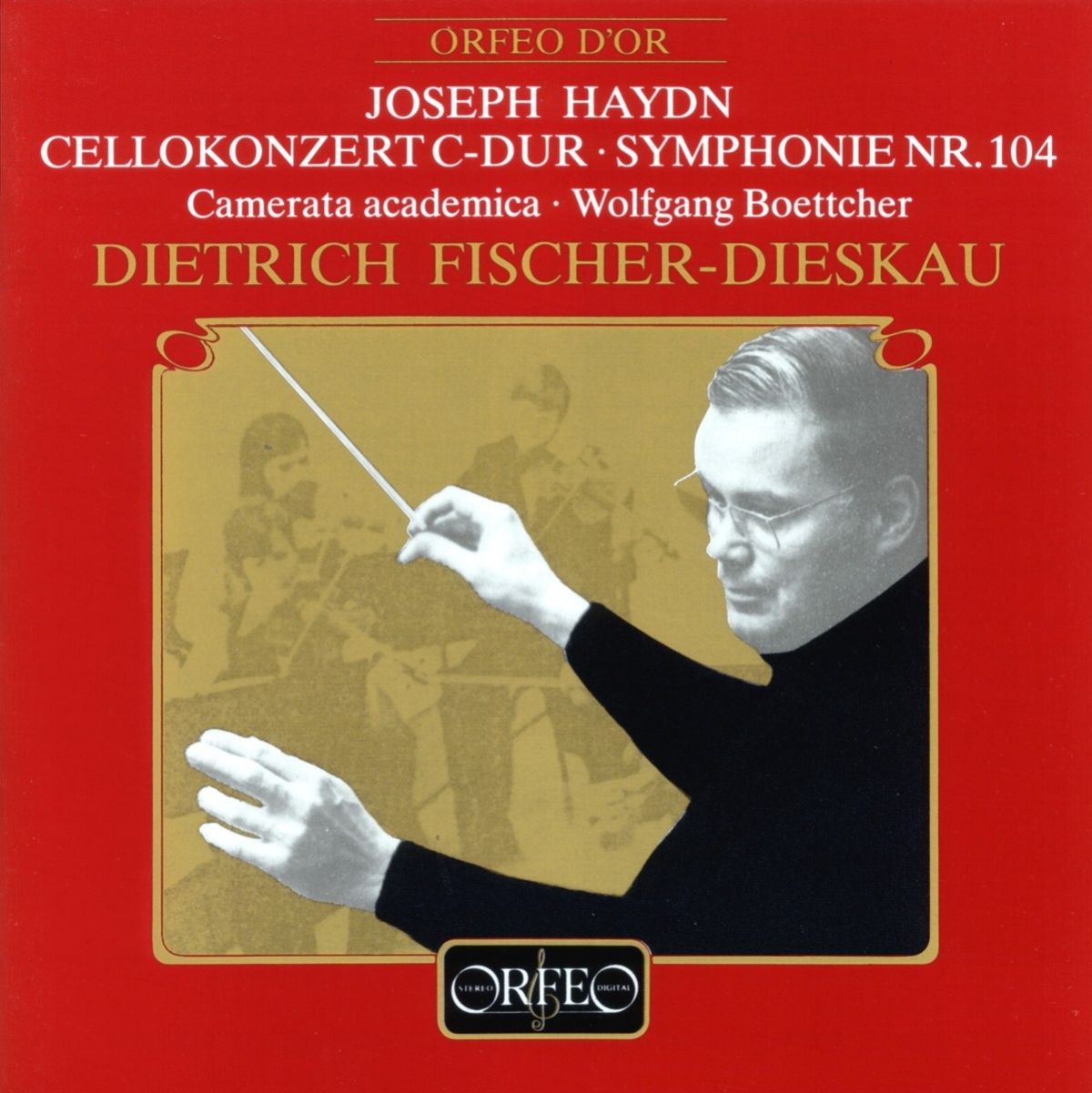 Afbeelding van Wolfgang Boettcher, Camerata Academica, Dietrich Fisher-Dieskau - Haydn: Cellokonzert C-Dur/Symphonie Nr.I04