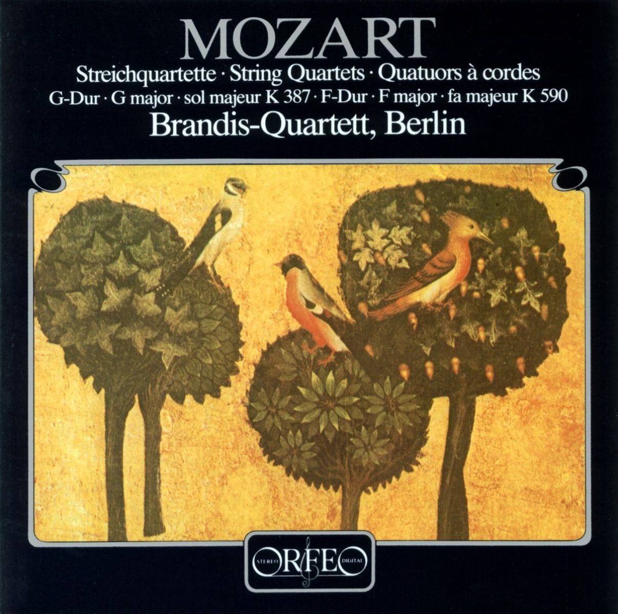 Afbeelding van Brandis-Quartett - Mozart: Streichquartette Kv 387,590