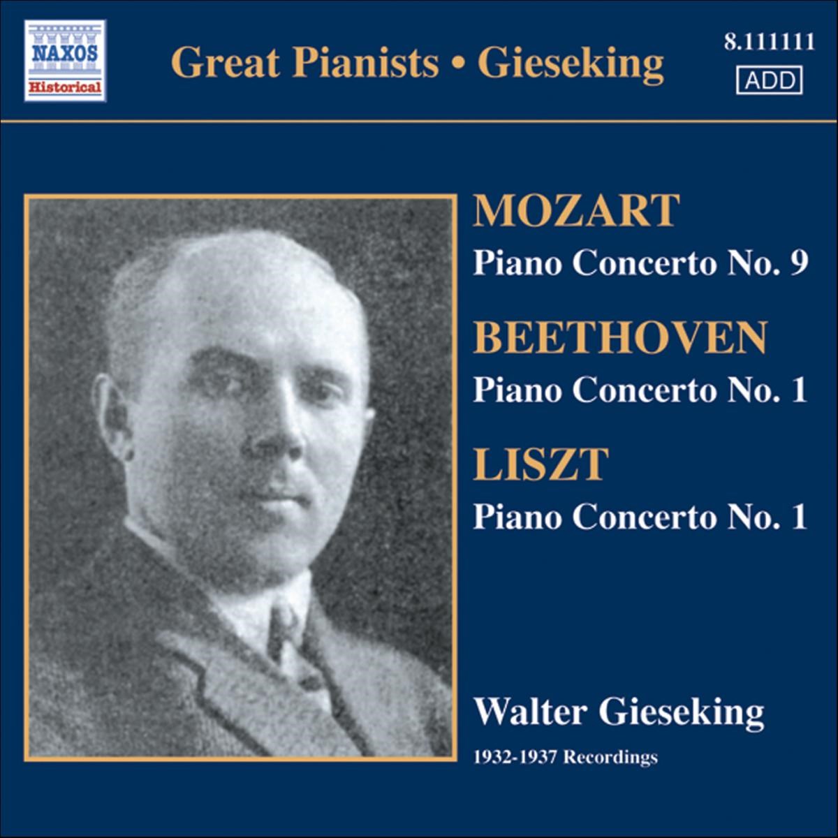 Afbeelding van Walter Gieseking, Berlin Symphony Orchestra - Mozart | Beethoven | Liszt: Piano Concertos