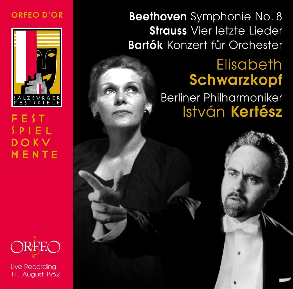 Elisabeth Schwarzkopf, Berliner Philharmoniker, István Kertész - Strauss: Vier Letzte Lieder | Beethoven: Symphonie No.8.| Bartók: Konzert für Orchester