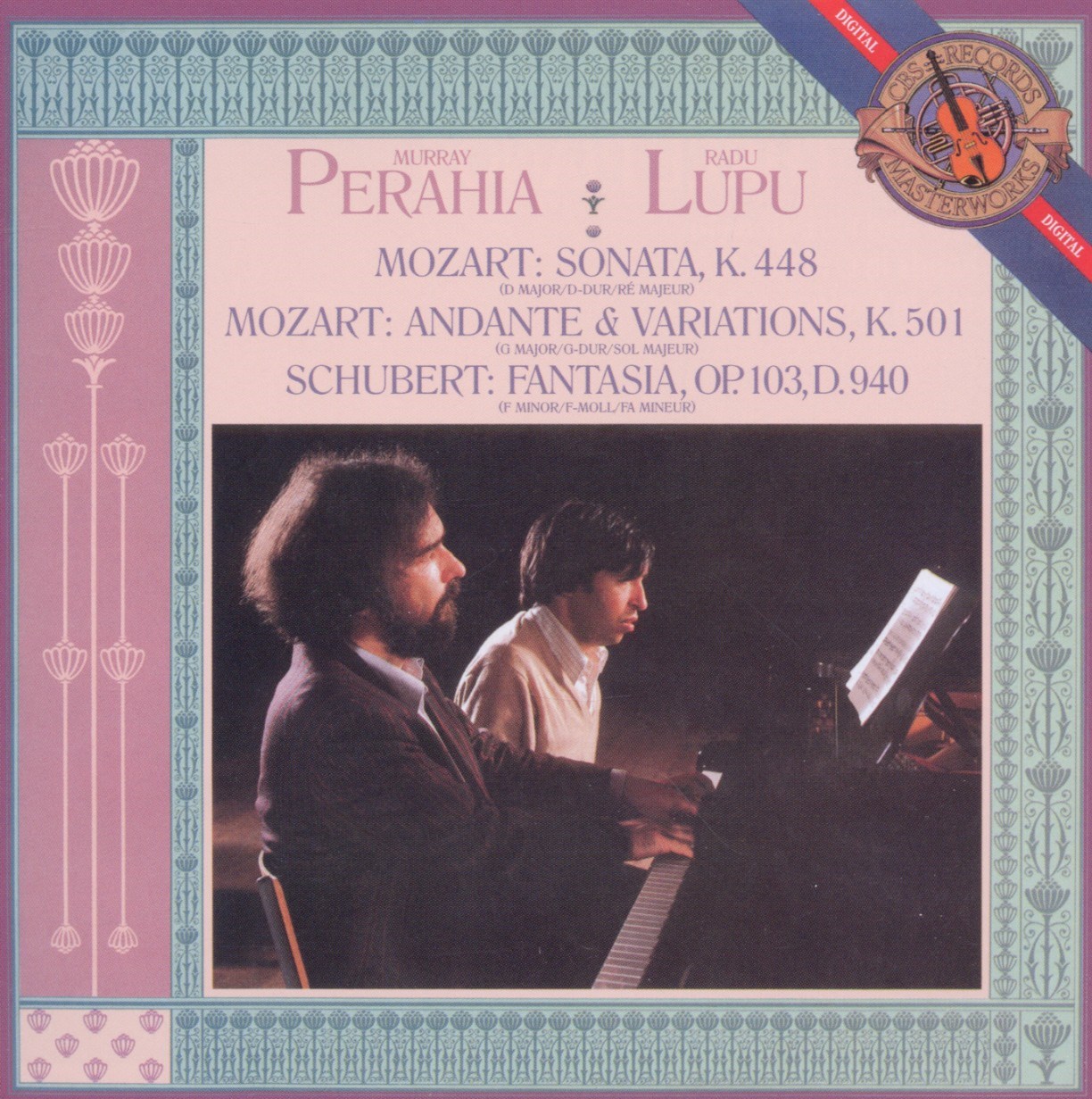 Murray Perahia & Radu Lupu - Mozart: Sonata K.488 | Andante & Variations & Schubert: Fantasia Op,103