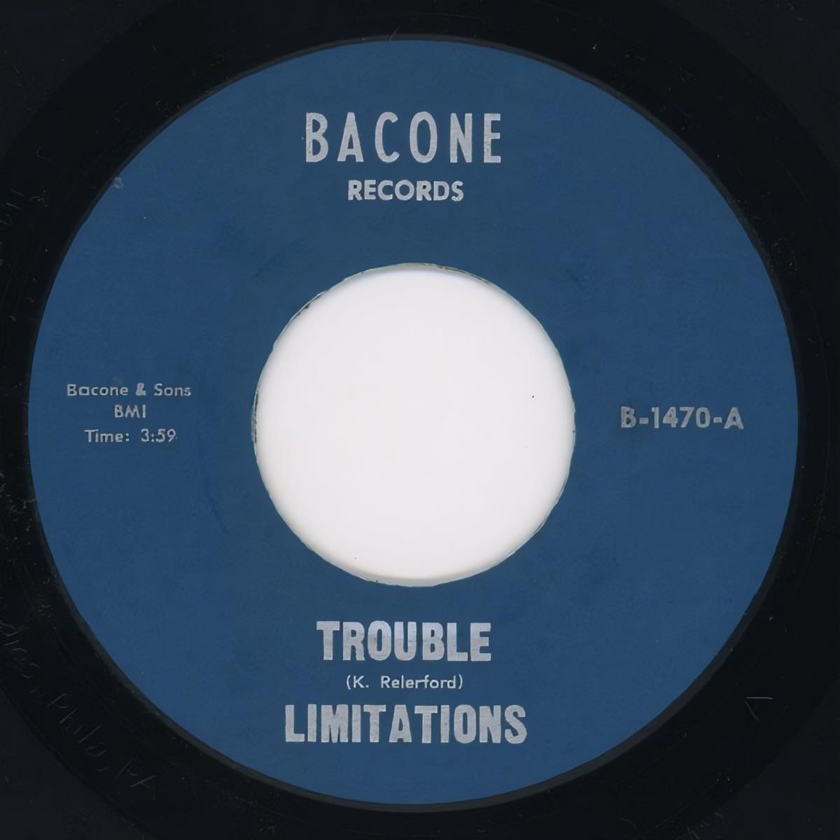 Afbeelding van The Limitations - Trouble/The Black Man Sings