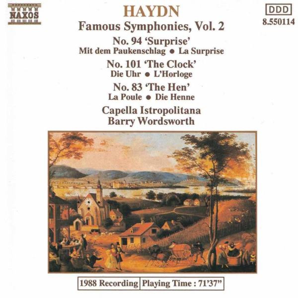 Afbeelding van Capella Istropolitana, Barry Wordsworth - Haydn: Symphonies 83, 94 & 101
