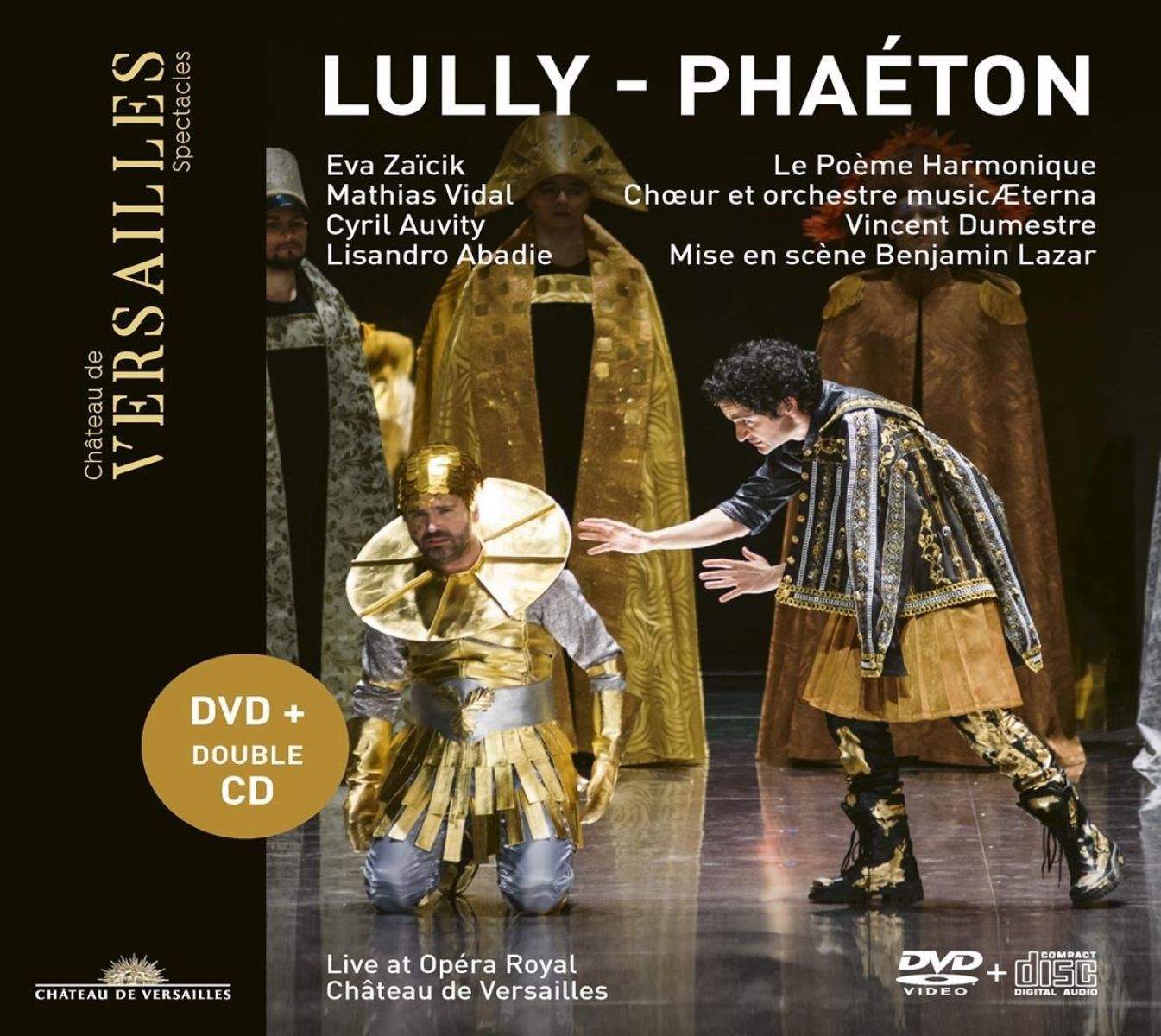 Afbeelding van Èva Zaïcik, Mathias Vidal, Cyril Auvity, Lisandro Abadie, Le Poème Harmonique, Chœur Et Orchestre MusicÆterna, Vincent Dumestre, Benjamin Lazar - Lully: Phaéton