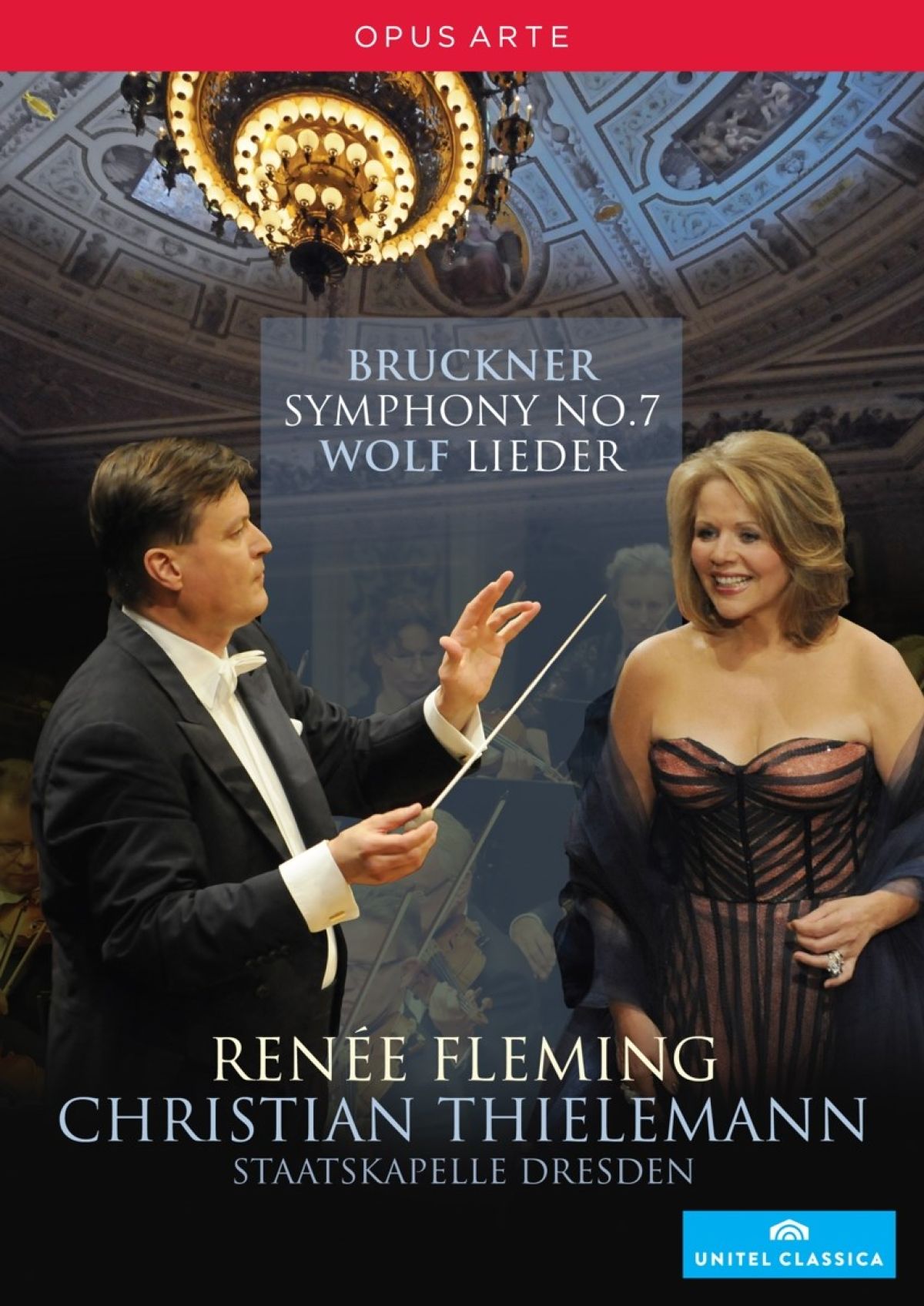 Afbeelding van Renée Fleming, Staatskapelle Dresden, Christian Thielemann - Bruckner: Symphonie No.7/Wolf: Lieder
