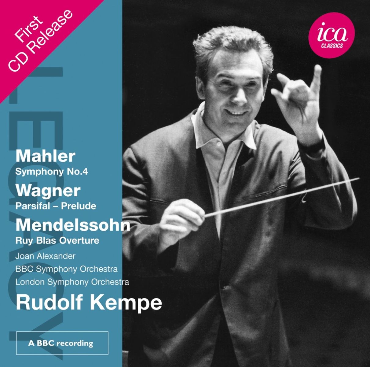 Afbeelding van BBC Symphony Orchestra, Rudolf Kempe - Mahler: Symphony No.4 - Wagner: Prelude From Parsifal
