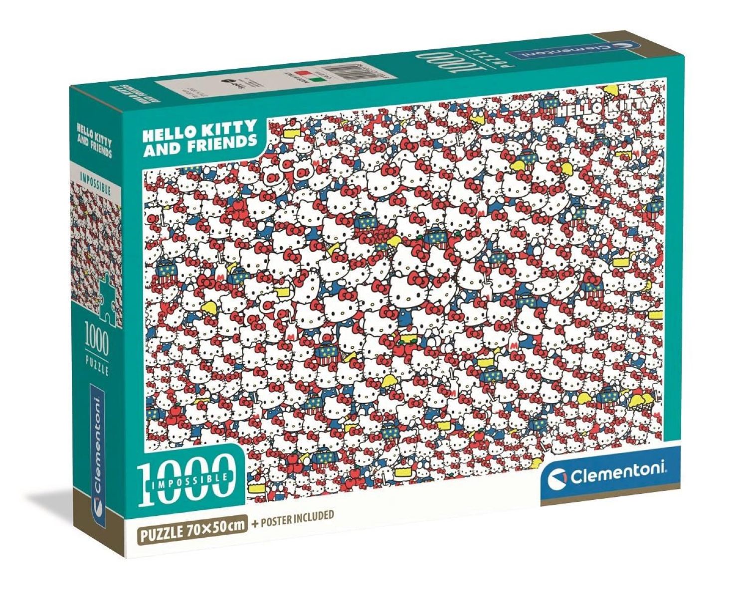 Afbeelding van Hello Kitty - Impossible Puzzle (Compact Box 1000 stukjes)