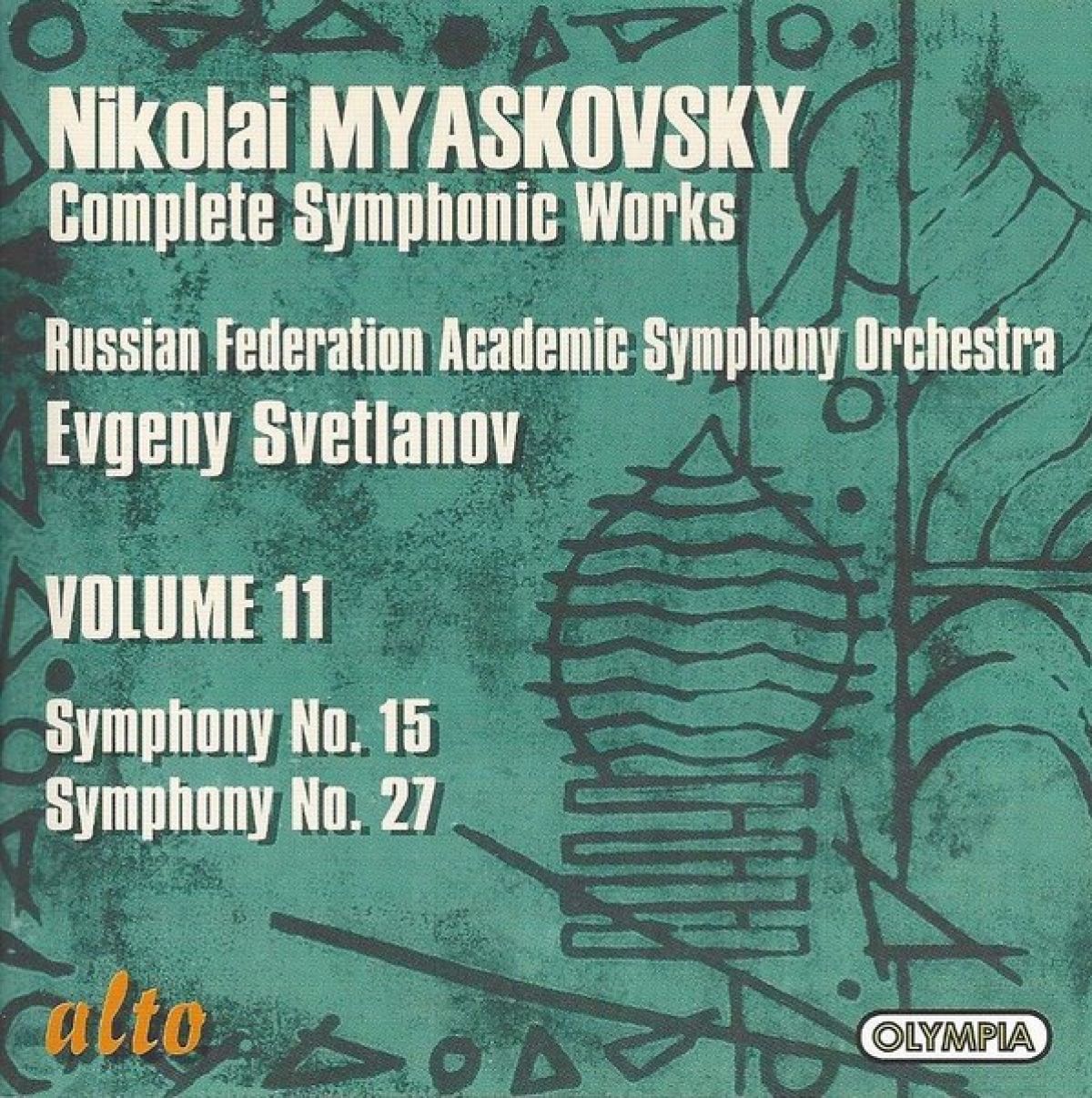 Afbeelding van Russian Federation Academy Symphony Orchestra, Evgeny Svetlanov - Myaskovsky: Complete Symphonic Works • Volume 11: Symphony No. 15, Symphony No. 27