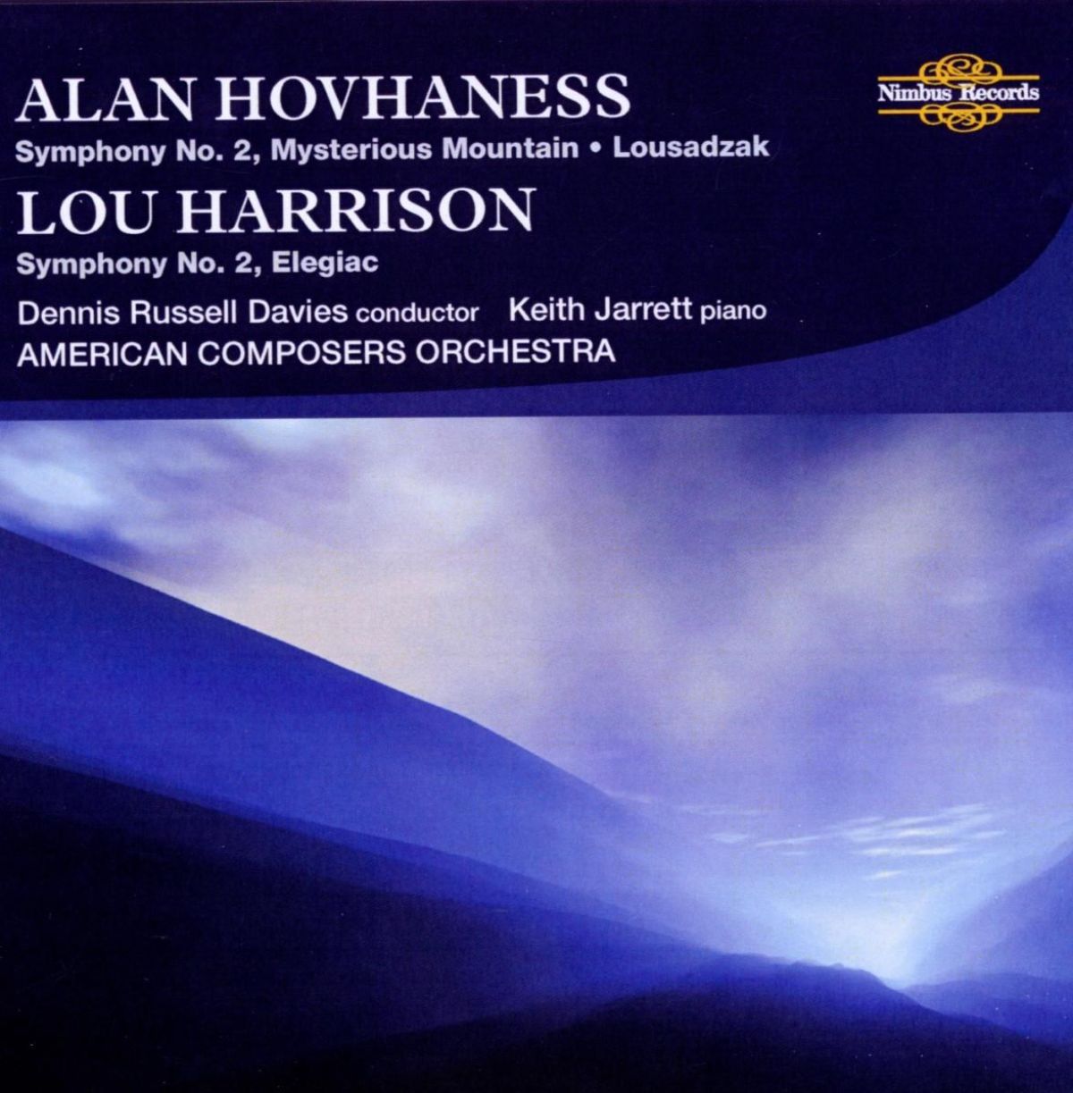 Afbeelding van Keith Jarrett, American Composers Orchestra, Dennis Russell Davies - Hovhaness: Symphony No.2 | Harrison: Symphony No.2