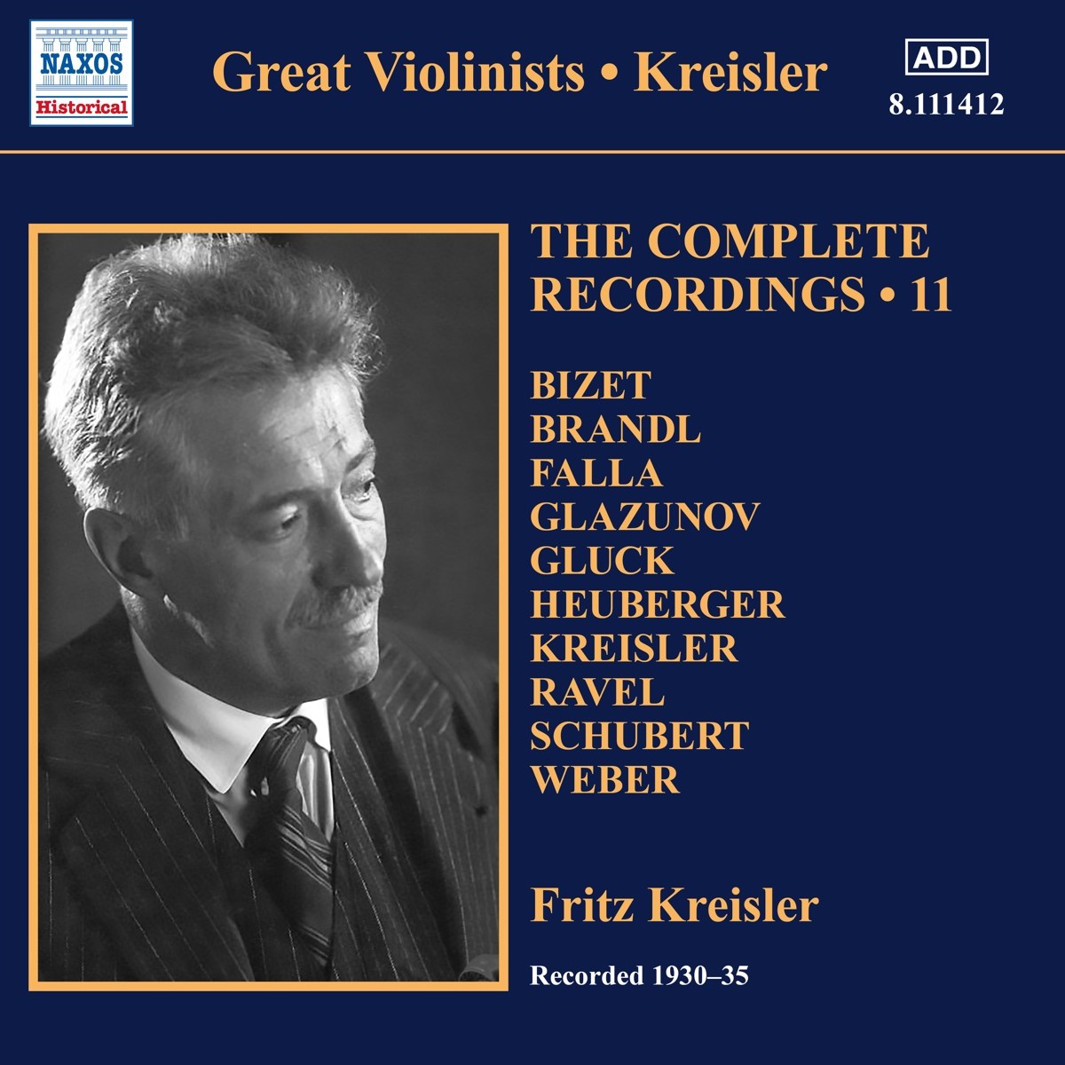 Afbeelding van Fritz Kreisler & Michael Raucheisen - The Complete Recordings, Vol. 11