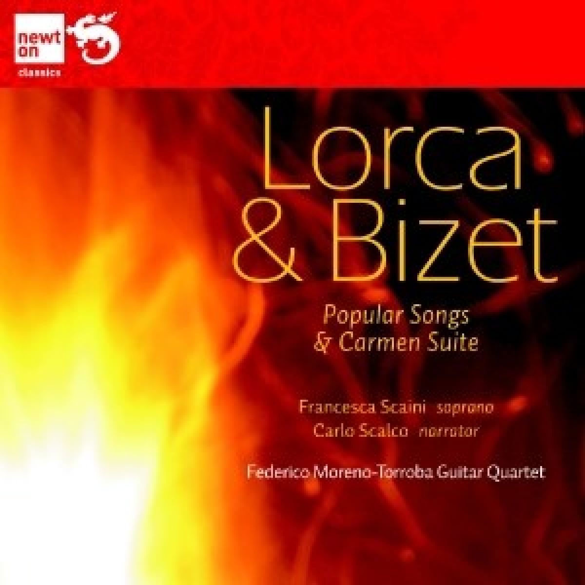Afbeelding van Francesca Scaini, Carlo Scalco, Federico Moreno Torroba Guitar Quartet - Lorca & Bizet: Popular Songs & Carmen Suite