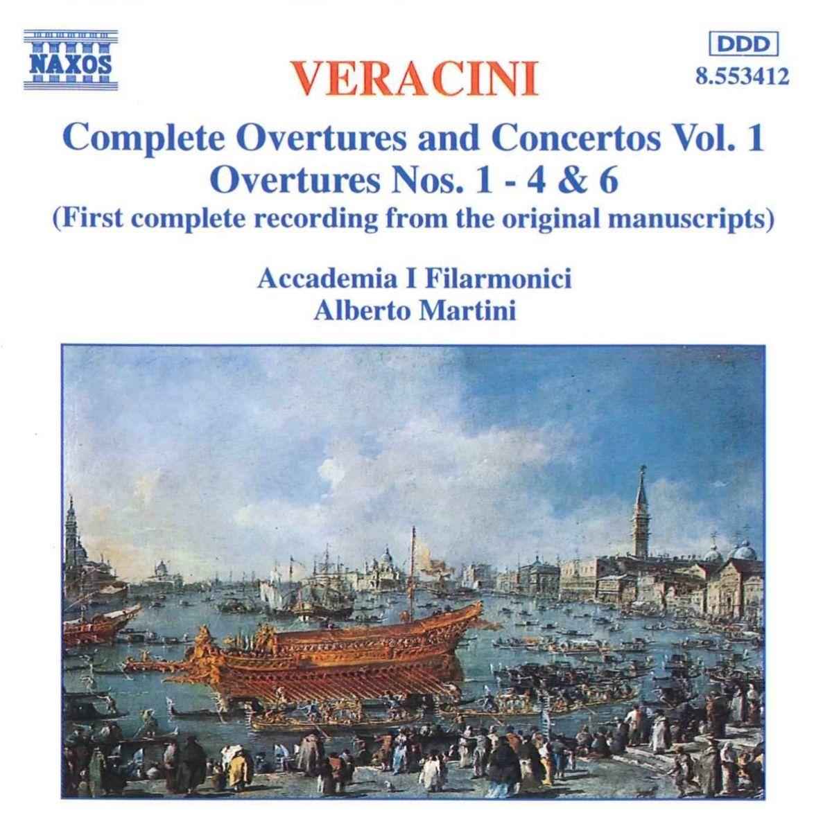 Afbeelding van Accademia I Filarmonici, Alberto Martini - Veracini: Complete Overtures And Concertos Vol. 1